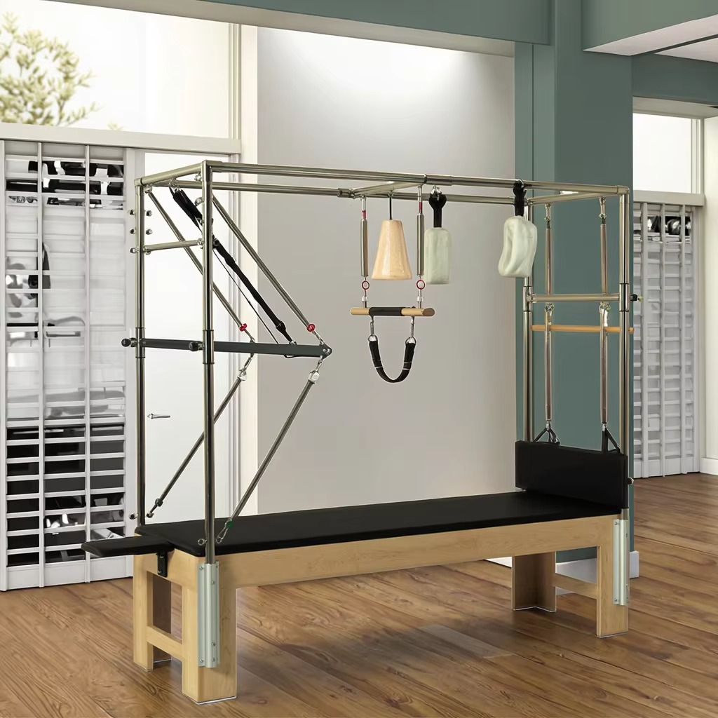 Pilates Yoga &A - Professionelles kommerzielles Yoga-Trainingsgerät für Zuhause, Fitness-Eichen-Pilates-Reformer-Ausrüstung