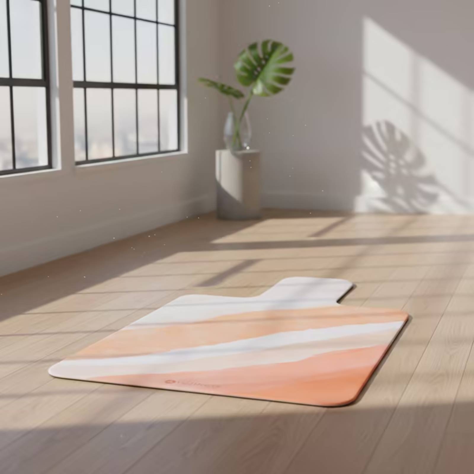 Pilates & Yoga Unleashed International Academy Yonkers - Übungsmatte aus Wildleder, rutschfeste, gepolsterte Pilates-Matte